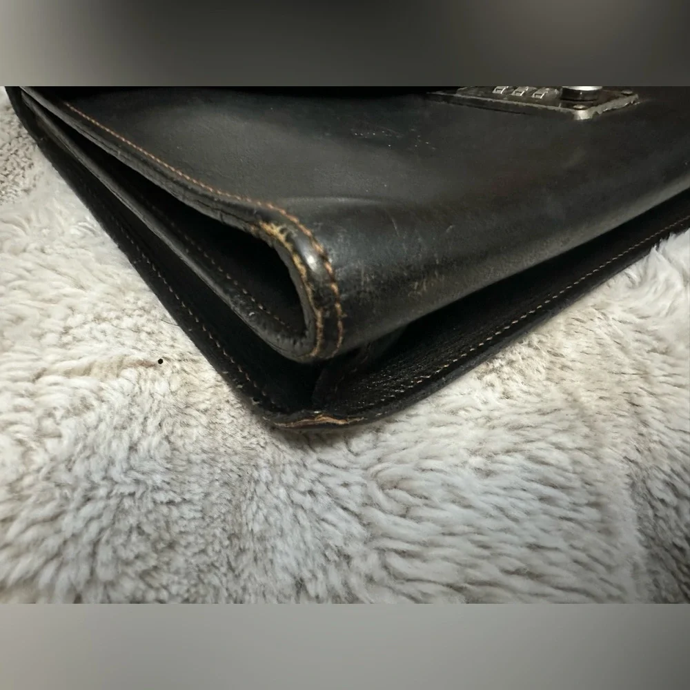 Vintage Dunhill Leather Envelope clutch .